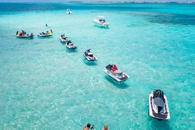 3HR Full Island Life Jetski Tour - Rum Point in 60 minutes: beach atmosphere, shallow water, and where to grab a drink